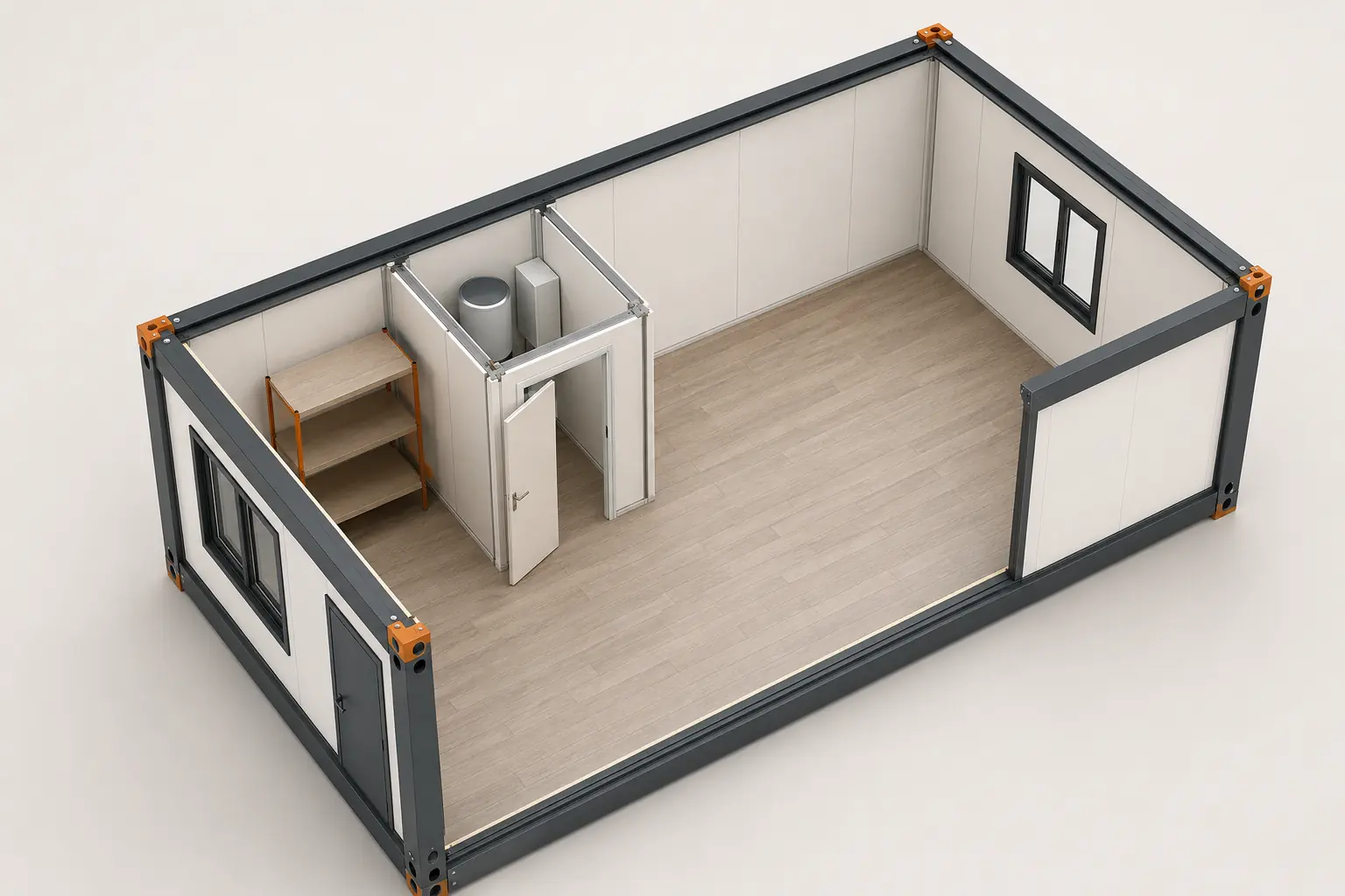 21 m² Demonte Konteyner Modeli