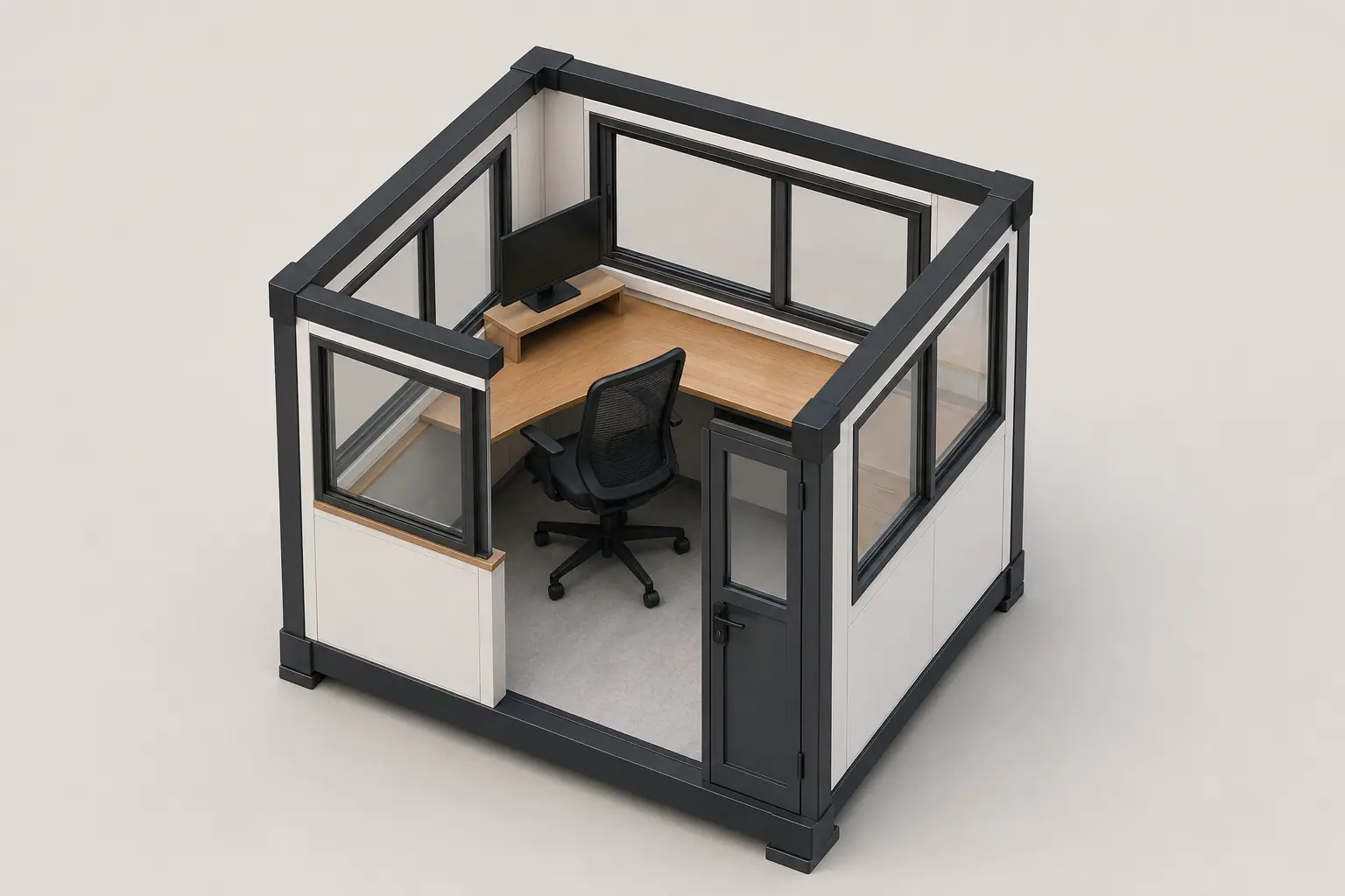 4 m² Güvenlik Kabini Modeli