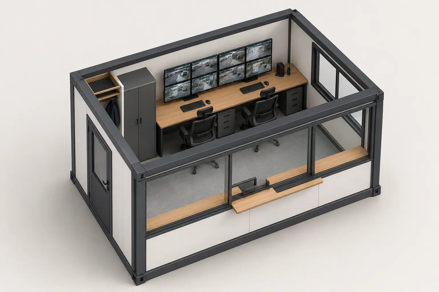 9 m² Güvenlik Kabini Modeli