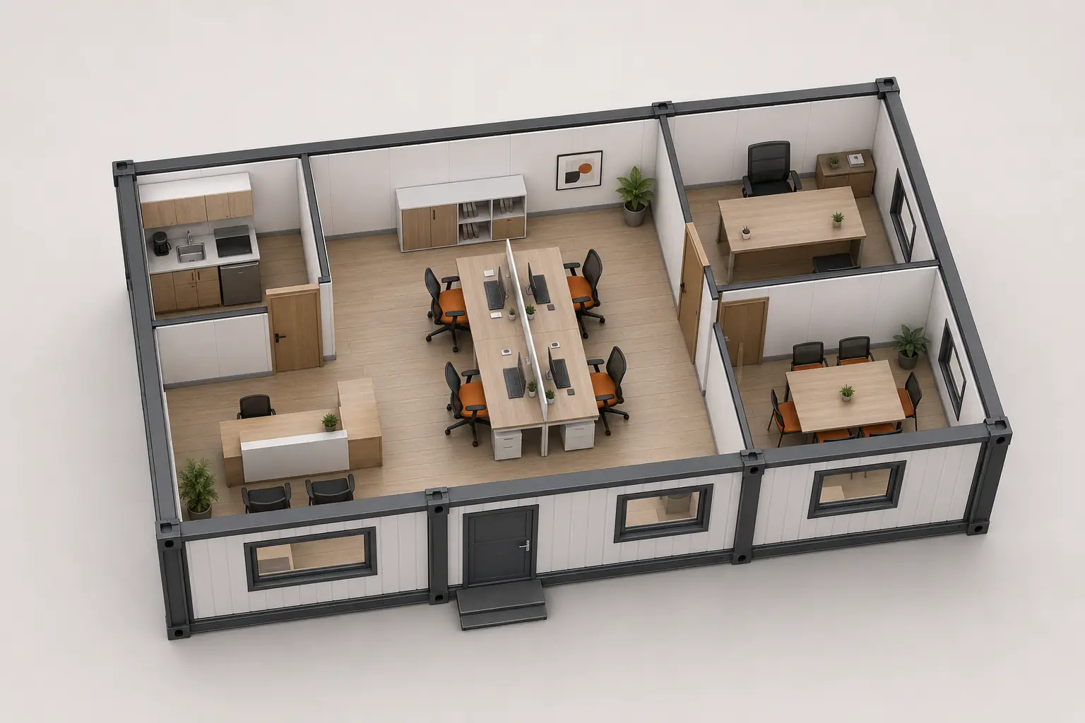 42 m² Ofis Konteyner Modeli