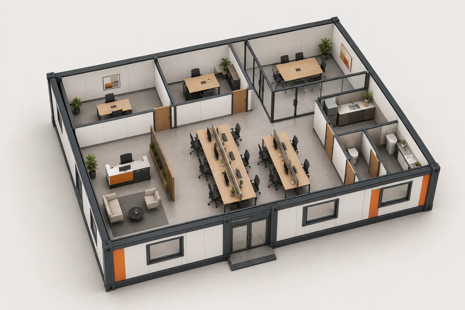 84 m² Ofis Konteyner Modeli
