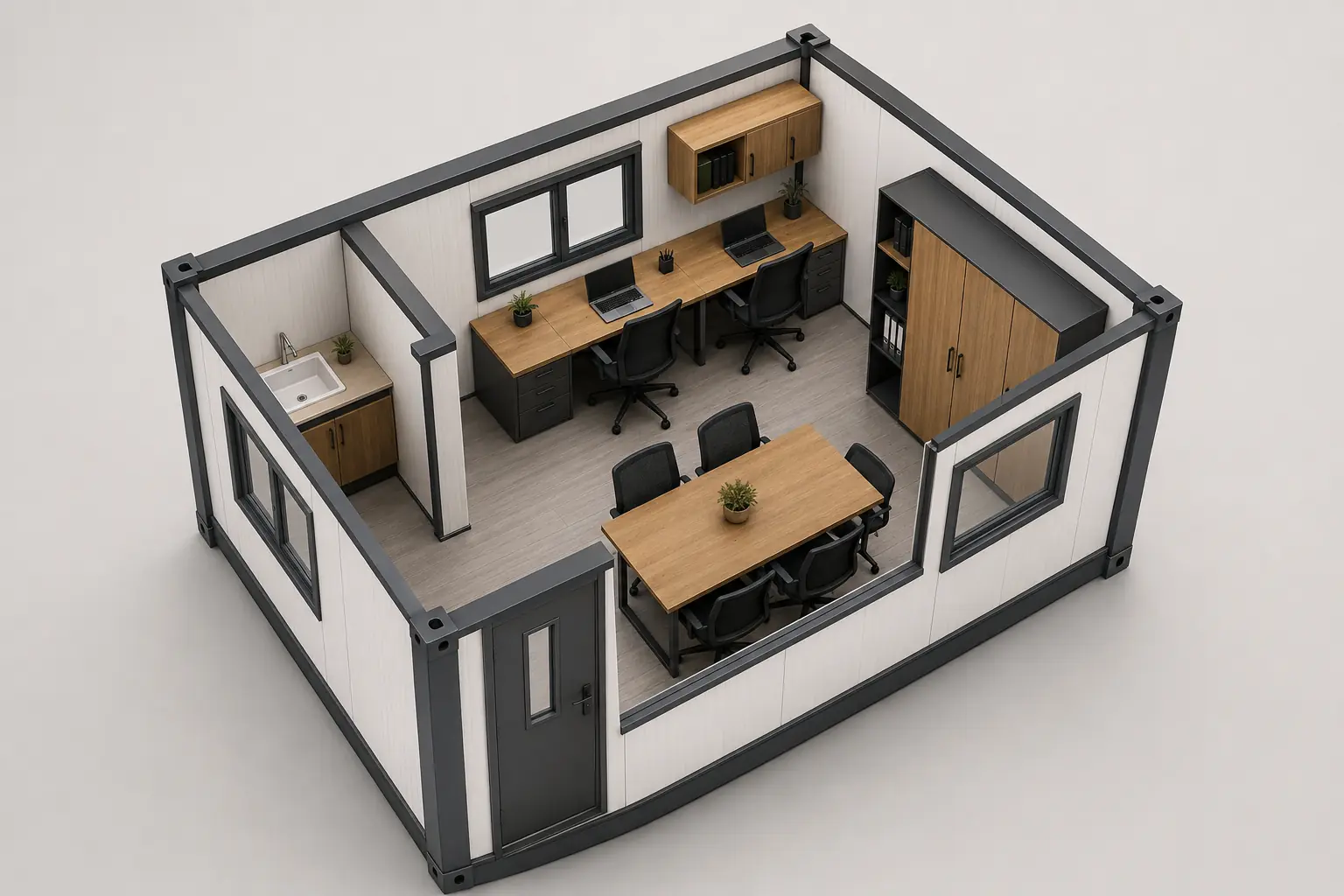 12 m² Panel Kabin Modeli